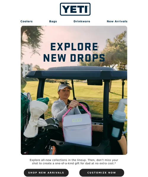Yeti email layout for (No Subject)