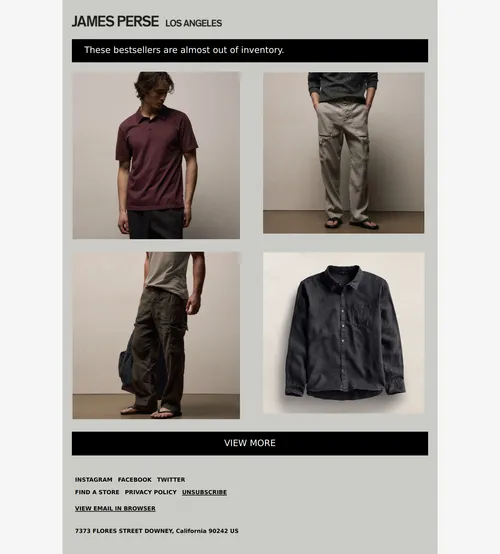 James Perce email layout for The Final Few
