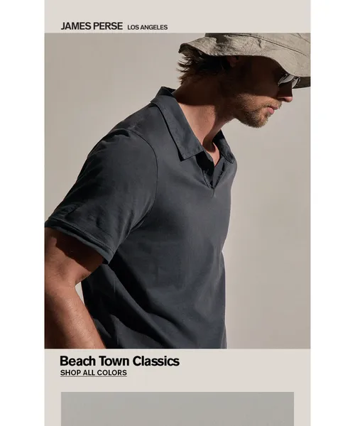 James Perce email layout for Beach Town Classic Polos