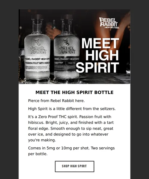 Rebel Rabbit email layout for  A Bottle Worth Adding To Your Collection 🍾