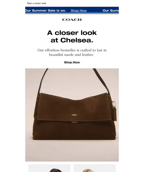 Coach email layout for Chelsea is crafted to last.