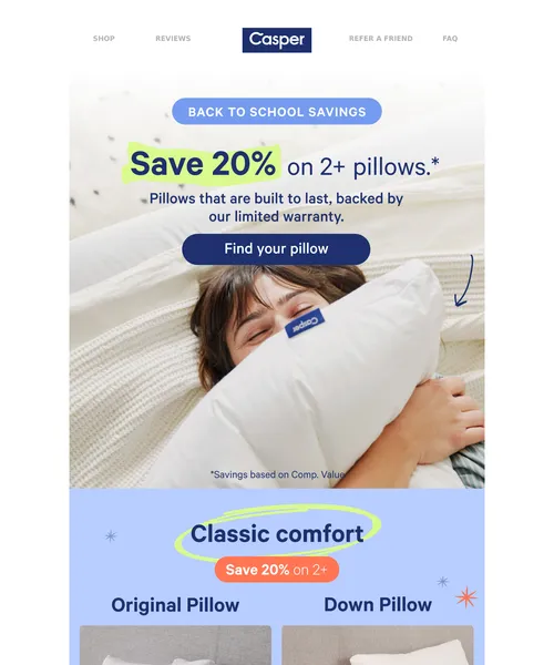 Casper email layout for (No Subject)