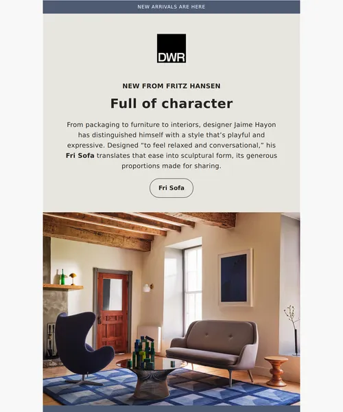 Design Within Reach email layout for (No Subject)
