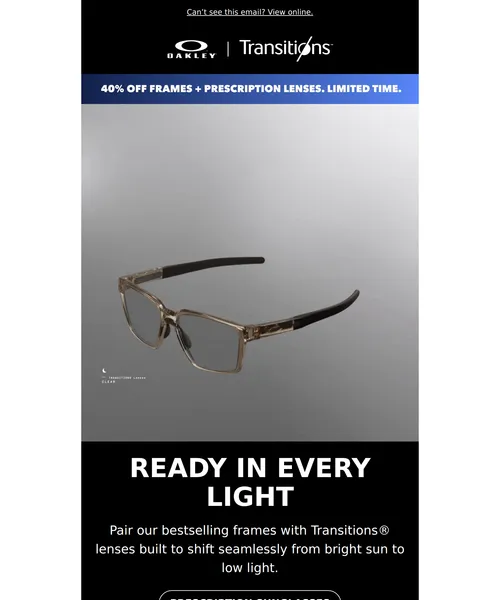 Oakley email layout for (No Subject)