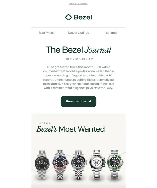 Bezel email layout for (No Subject)