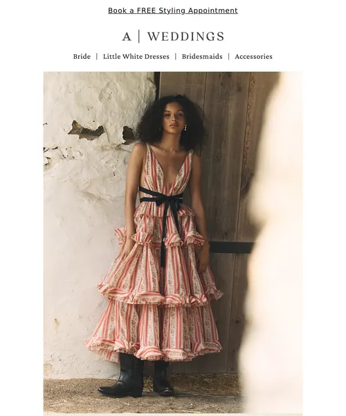 Anthropologie email layout for (No Subject)