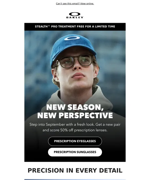 Oakley email layout for (No Subject)