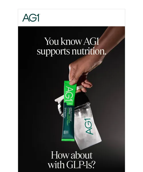 AG1 email layout for How can AG1 support GLP-1 use?