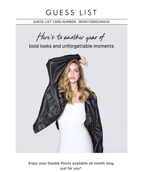 Guess email layout for Happy Birthday, Lemac!