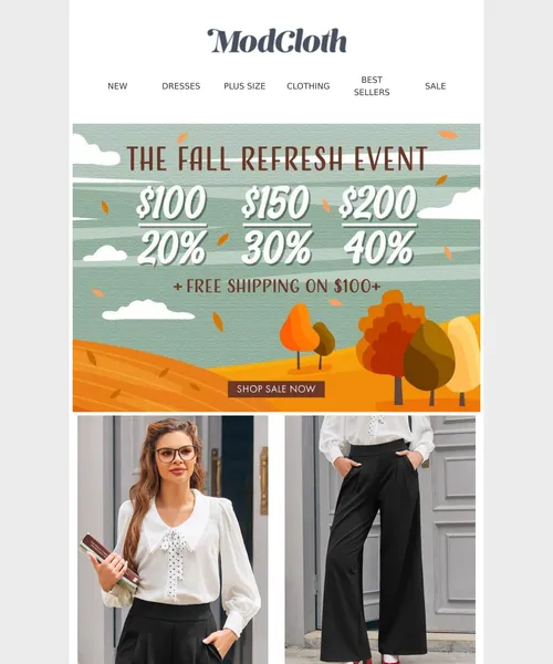 ModCloth email layout for Tuesday dragging? We have a solution.