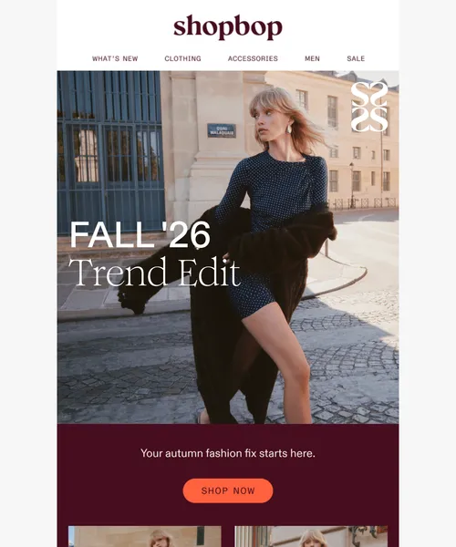 ShopBop email layout for (No Subject)