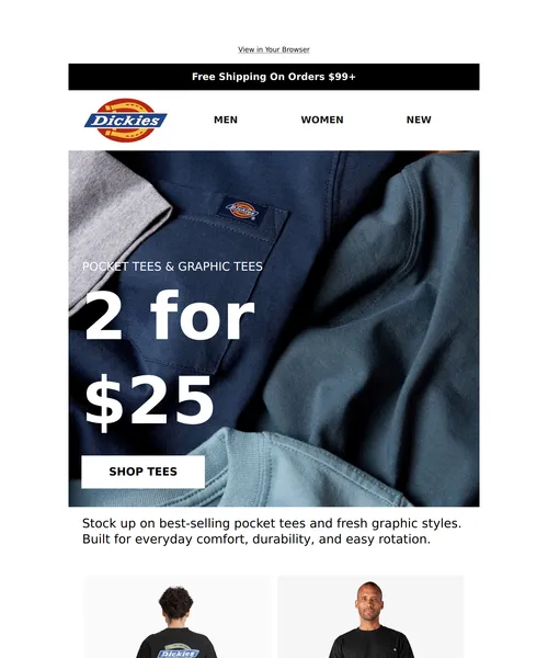 Dickies email layout for (No Subject)