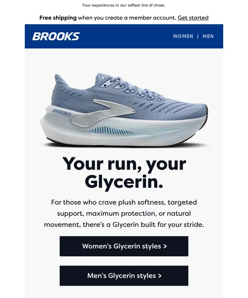 Brooks Running email layout for (No Subject)