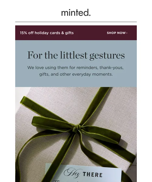 Minted email layout for (No Subject)