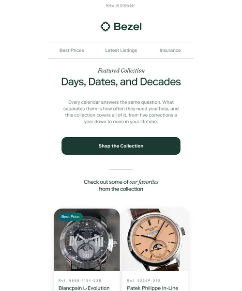 Bezel email layout for (No Subject)