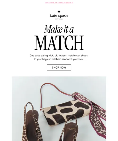 Kate Spade email layout for Our favorite fall styling trick 🪄