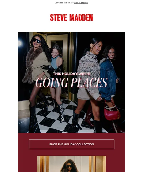 Steve Madden email layout for (No Subject)