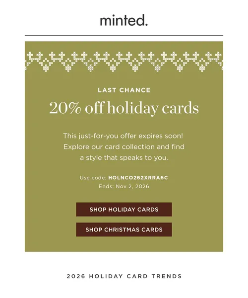 Minted email layout for (No Subject)