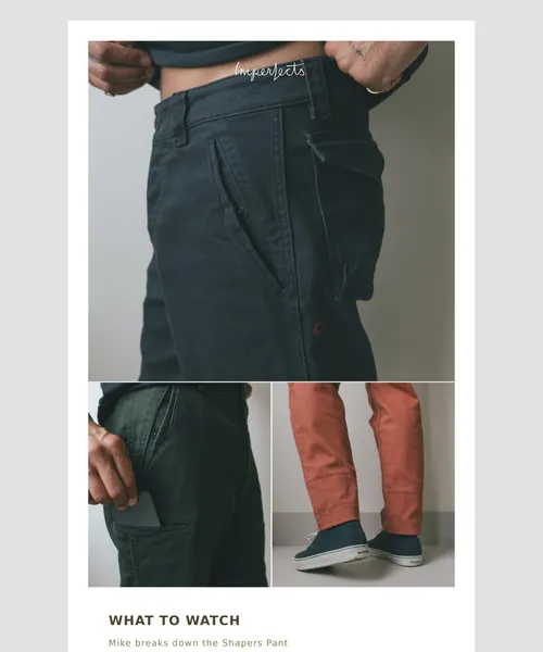 Imperfects email layout for What to Watch