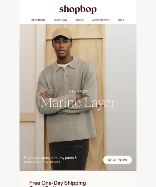 ShopBop email layout for (No Subject)